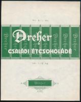 Régi Dreher csokipapírok, használatlanok