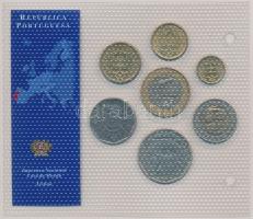 Portugália 1988-2000. 1E-200E (7xklf) "Az utolsó Escudo forgalmi pénzek" forgalmi sor T:1
...