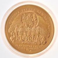 DN "Történelmi aranypénzek - II. Ágost 1717" aranyozott Cu-Ni utánveret "COPY" b...