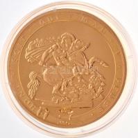 DN "Történelmi aranypénzek - III. György sovereign" aranyozott Cu-Ni utánveret "COPY&...