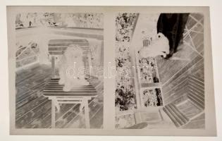 cca 1920-1930 Ollé Vilmos huszárezredes és felesége Mauks Ilma családi fotói, kb. 210 db fotónegatív