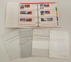 Különleges lefűzős Matáv telefonkártya katalógus (1991-2006) + 4 csomag katalógus pótlap (2003-2006)