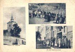 1943 Szilice, Silica; tábor felavatása, református templom, első konferenciázók / inauguration of the camp, Calvinist church, first conference participants (EB)