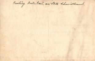 ~1920 Pozsony, Pressburg, Bratislava; utcakép, Bata cipő áruház, háttérben templom / street view wti...