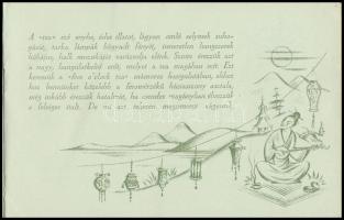 cca 1930 Meinl Gyula teaismertető prospektusa, szép illusztrációkkal