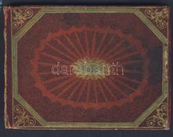 Emlékkönyv az 1800-as évek első feléből sok beírással, rajzokkal, grafikákkal