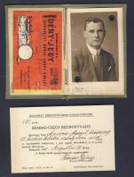 Műkorcsolya idényjegy 1933-1934 + Szabadúszó igazolvány 1915