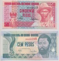 Guinea-Bissau 1990. 50P + 100P T:I,I- Guinea Bissau 1990. 50 Pesos + 100 Pesos C:UNC,AU
