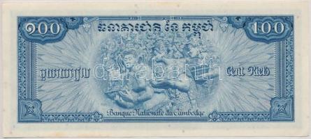 Kambodzsa 1956-1972. 100R T:I-,II Cambodia 1956-1972. 100 Riels C:AU,XF Krause 13.