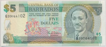 Barbados 2007. 5$ T:I  Barbados 2007. 5 Dollars C:UNC Krause 61