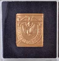DN Világ Bélyegcsodái - Svájc 2,5 Rappen 1845 aranyozott Cu bélyegérem tanúsítvánnyal (21,4x24,8mm) T:PP