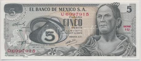 Mexikó 1971. 5P T:I Mexico 1971. 5 Pesos C:UNC Krause 62.b