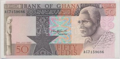 Ghána 1980. 50C T:I Ghana 1980. 50 Cedis C:UNC Krause 22.b