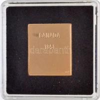 DN "Világ Bélyegcsodái - Kanada 12 Penny 1851" aranyozott Cu bélyegérem tanúsítvánnyal (22...