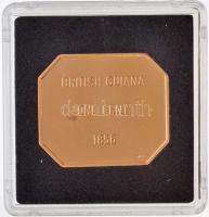 DN "Világ Bélyegcsodái - Brit-Guyana 1 Cent 1856" aranyozott Cu bélyegérem tanúsítvánnyal ...