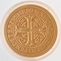 DN "Történelmi aranypénzek - Portugaleser 10 Dukát 1574" aranyozott Cu-Ni utánveret "...