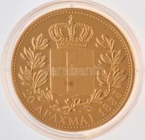 DN "Történelmi aranypénzek - I. Ottó 20 Drahma 1833" aranyozott Cu-Ni utánveret "COPY...