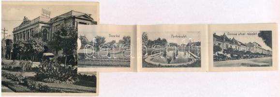 Szolnok, Vármegyeháza, leporellólap / leporellocard (fa)