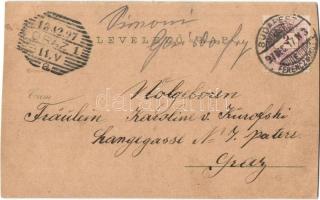 1897 (Vorläufer!) Siófok, Balaton fürdő, Hullám és Sió szálloda, étterem, sétány, fürdőzők, Központi...