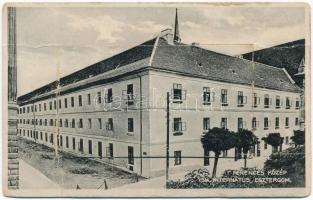 Esztergom, Ferences Középiskolai internátus, belsők leporellocard (fa)