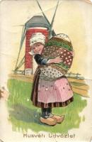 57 db főleg régi motívumlap: üdvözlőlapok (karácsony, húsvét, stb.) és művészlapok, hölgyek; vegyes ...