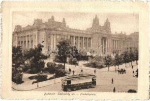 Budapest V. Szabadság tér, Tőzsdepalota, villamos (EK)