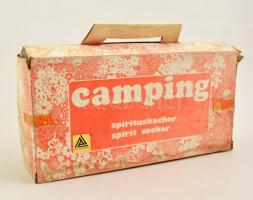 Régi Camping spirituszos főző, eredeti dobozában