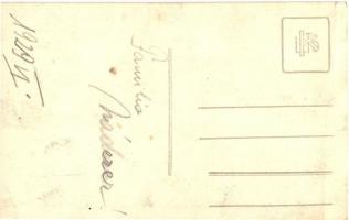 1929 Cirkuszi mutatványos, késdobáló artista / Circus juggler, knife throwing. Fessler Fotos photo (...