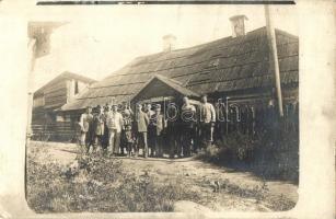 1916 Osztrák-magyar katonák és építők Hrodnánál / WWI Austro-Hungarian K.u.K. military soldiers and pioneers by Grodno. photo + Festung Grodno (EK)