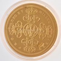 DN "Történelmi aranypénzek - Wilhelm d'Or 1737" aranyozott Cu-Ni utánveret "COPY...