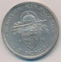1938. 5P Ag "Szent István" T:2 
Adamo P8.1