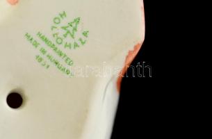 Hollóházi porcelán liba, kézzel festett, jelzett, hibátlan, m: 21,5 cm