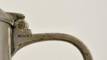 cca 1900 W.M.F. szecessziós alpakka boros kancsó, jelzett, m:28,5 cm