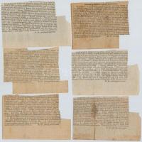 ~1920. "A Magyar Közszolgálati Alkalmazottak" ellátási jegye (6xklf) kitöltve, felülbélyeg...