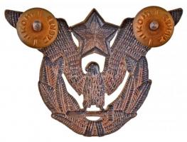 Jugoszlávia ~1960. Légierőnél használt sapkajelvény, hátoldalán "IKOM ZAGREB" gyártói jelz...