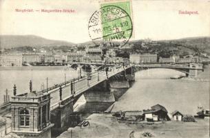 Budapest XIII. Margit híd, Lukács fürdő. Divald Károly kiadása, TCV card (EK)