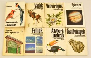 A Búvár zsebkönyvek sorozat 6 kötete + Siroki Zoltán: Díszmadarak a Lakásban Mezőgazdasági Kiadó, 1990