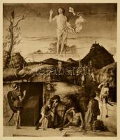 cca 1900 Krisztus feltámadása, Giovanni Bellini nyomán, heliogravűr, 32×27 cm