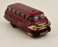 cca 1950 3 db Schuco állítható sebességű játékautó, jó állapotban, kulccsal, h: 10,5 cm + leírás