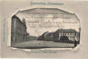 1908 Szombathely, Szily János utca. Özv. Fekete Istvánné kiadása