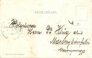 Budapest XXII. Budafok, Templom tér és Kálváriahegy utca, Riegler Gyula hentes, Ábel József üzlete. ...