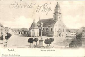 1904 Szakolca, Skalica; Főtemplom. Schefranek Henrik kiadása / Pfarrkirche / Parish church (EK)