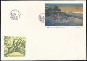 Nemzetközi Bélyegkiállítás ITALIA blokk FDC-n, International Stamp Exhibition ITALIA block FDC