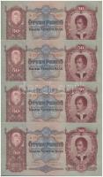 1932. 50P (4x) sorszámkövetők T:I