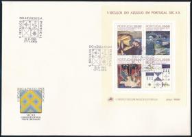 1985 Azulejo csempe blokk FDC-n Mi 49