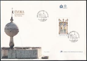 LUBRAPEX portugál-brazil bélyegkiállítás blokk FDC-n, LUBRAPEX Portuguese-Brazilian Stamp Exhibition block FDC
