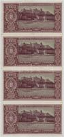 1945. 100P (4x) sorszámkövetők T:II-,III szép papír