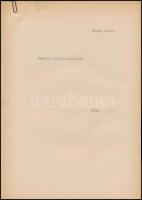 cca 1966 Molnár László: Herendi porcelán, Molnár László: Herendi porcelán készletek két tanulmány gé...