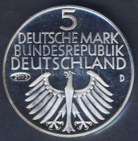 NSZK 2003. 5M "100 éves a Német Nemzeti Múzeum" emlékérem ffém utánverete T:PP Tanúsítvánnyal!