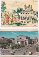 8 db MODERN lengyel és Colorvox hanglemez képeslap / 8 modern Polish record postcards